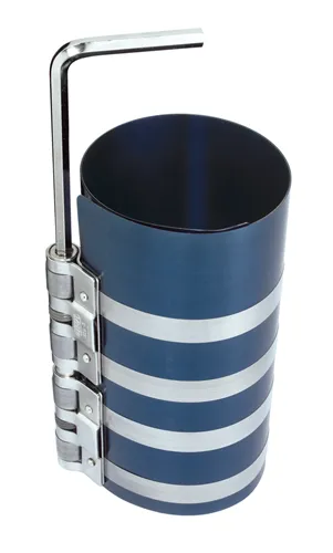 GEDORE 125-3 Kolbenspannband d 90-175 mm - Motoreninstandsetzung, aus Spezial-Federbandstahl mit stufenloser Feineinstellung für präzise Spannkraft, inklusive Spannschlüssel.