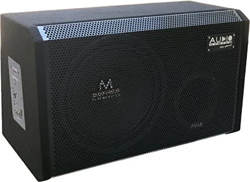 Audio System M 12 Subwoofer 30 cm - Car-HiFi-Lautsprecher mit 130 W Sinusleistung, ideal für kraftvollen Bass im Kofferraum und aktives Bassreflexgehäuse.