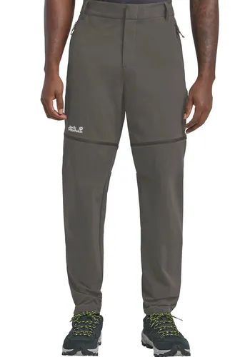 Jack Wolfskin Zip-away-Hose HIKEOUT ZIP AWAY PANTS M grau 54 - Vielseitige Zip-away-Hose für Outdoor-Abenteuer, atmungsaktiv und wasserabweisend. Ideal für wechselnde Wetterbedingungen und komfortable Bewegungsfreiheit.