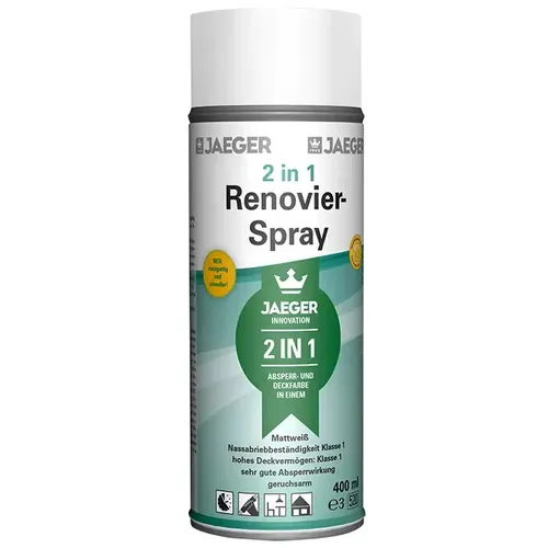 Jaeger 424 Kronen® Renovier-Spray mattweiß RAL 9016 von Jaeger