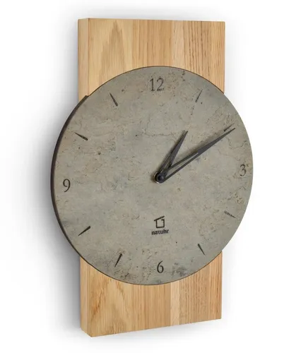 Natuhr Funkwanduhr Zugspitze in grau von Natuhr