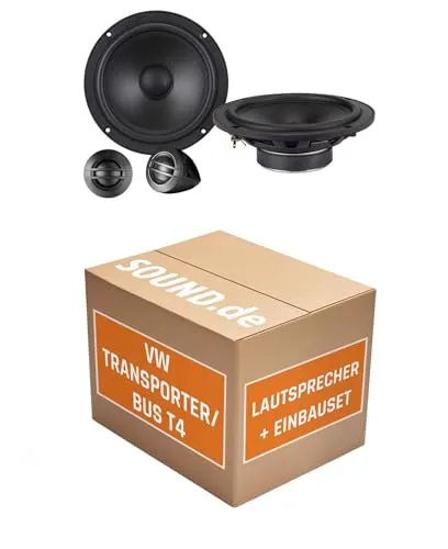 JUST SOUND best choice for caraudio Lautsprecher Boxen Einbaupaket für Axton ATC165S kompatibel mit VW T4 + Facelift vorne | 2X Tief-Mitteltöner 2X Hochtöner 2X Frequenzweiche