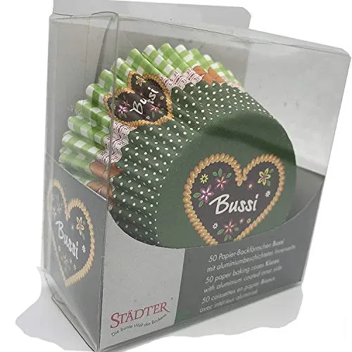 Party-Muffinförmchen * BUSSI * für Oktoberfest, Party oder Geburtstag von Städter // Muffin Muffins Kinder Kindergeburtstag Mottoparty Papier Backförmchen Bayern 50