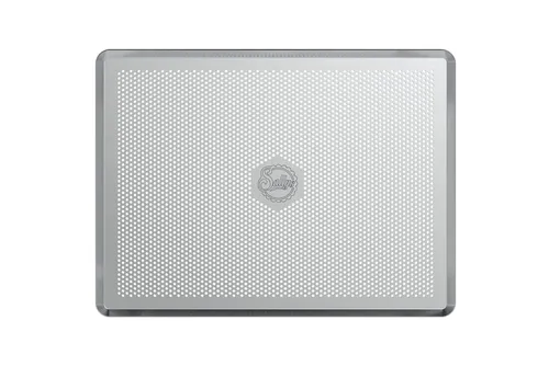 Sallys Backblech aus unbeschichtetem Aluminium - Backblech aus hochwertigem, unbeschichtetem Aluminium, hitzebeständig bis 250 °C, ideal für gleichmäßiges Backen und leichte Reinigung per Hand.