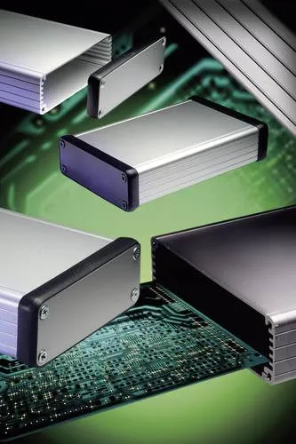 Hammond Electronics 1455Q1602 Profil-Gehäuse - Sonstige Elektroinstallationsartikel, robustes Aluminium-Gehäuse mit EMV-Dämpfung und praktischen Führungsnuten für Platinen bis 1,5 mm Stärke.