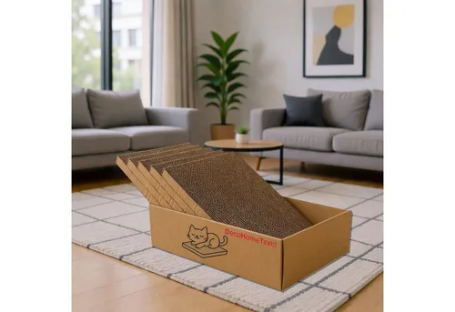 DecoHomeTextil Heimtextilmanufaktur Kratzbrett für Katzen, Kratzpappe Kratzmatte Krallenpflege