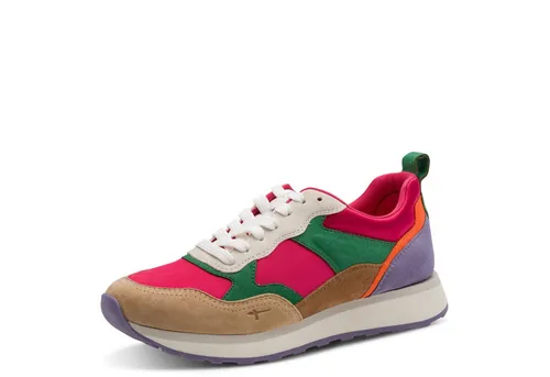 Tamaris Sportliche Schnürschuhe Damen 32313835383335 Bunt 41 EU - Modische Damensneaker in bunten Farben, mit atmungsaktivem Obermaterial aus Leder und Synthetik. Ideal für Freizeitaktivitäten – kombinieren Sie Stil und Komfort.