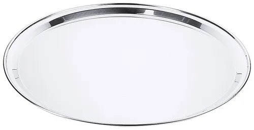 Contacto Edelstahl Serviertablett, rund, Ø 50 cm in silber von Contacto