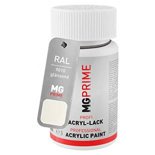 MG PRIME RAL 9010 Reinweiss/Pure white glänzend Lackstift 50 ml schnelltrocknend