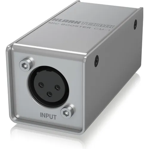 Klark Teknik MIC BOOSTER CM-1 - Dynamischer Mikrofonverstärker - Vorverstärker für Mikrofone mit bis zu +25 dB Verstärkung, phantombetrieben und ideal für dynamische Mikrofone. Robuste Bauweise für jahrelangen Einsatz.