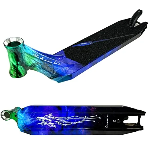 Fantic26 Sticker + Ethic DTC Erawan V2 Stunt-Scooter Deck 54cm Iridium - Deck für Scooter, 14% stärker als Vorgänger, optimales Gewicht von 1,4kg, ideal für Tricks und Fahrvergnügen. Inklusive exklusivem Fantic26 Sticker!