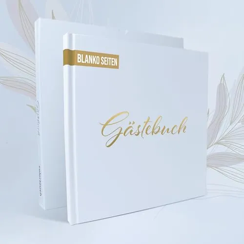 Produktbild colortouch Gästebuch Hochzeit, 100 Blanko Seiten mit Hardcover, Vintage Hochzeit Gästebuch, Hochwertiges Hochzeitsgästebuch, Premium Papier Hochzeitsbuch, Gästebuch Album für Geburtstag, Taufe, Party