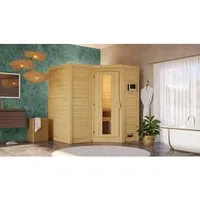 Woodfeeling Sauna Steena 1 mit Eckeinstieg