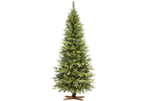 Fairytrees Künstlicher Weihnachtsbaum FT05, Nordmanntanne SLIM Premium