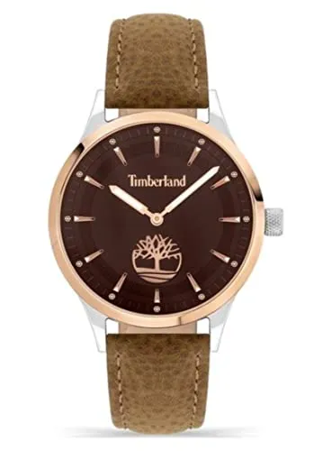 Timberland Damen Armbanduhr Whittemore in der Farbe Bicolor mit Lederarmband, Gehäusedurchmesser: 38 mm, TDWLA2200202