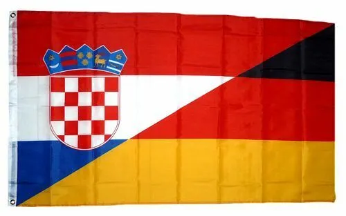 Flagge / Fahne Deutschland / Kroatien Hissflagge 90 x 150 cm