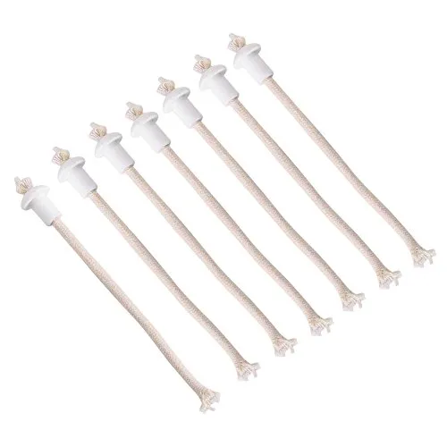 Docht, 7 Stück Öllaterne Docht Keramikhalter Fackel Weinflasche Öl Kerzenlampe Kerosin Docht Geschenk