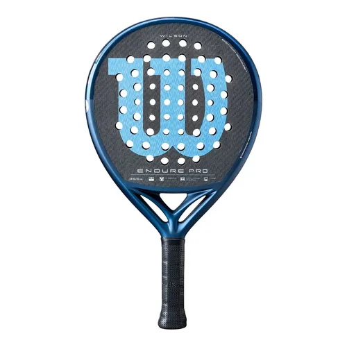 WILSON ENDURE PRO V1 BLU - Präziser Padelschläger für Wettkampfspieler. Mit 3K Carbon Face und Control Geometry für optimale Kontrolle und Komfort bei jedem Schlag.