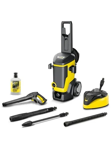 Kärcher Hochdruckreiniger K 7 WCM Premium Home - Hochdruckreiniger mit wassergekühltem Motor, ideal zum effektiven Reinigen von Terrassen und Fahrzeugen. Inklusive Schlauchaufroller und Home Kit für umfassende Reinigung.