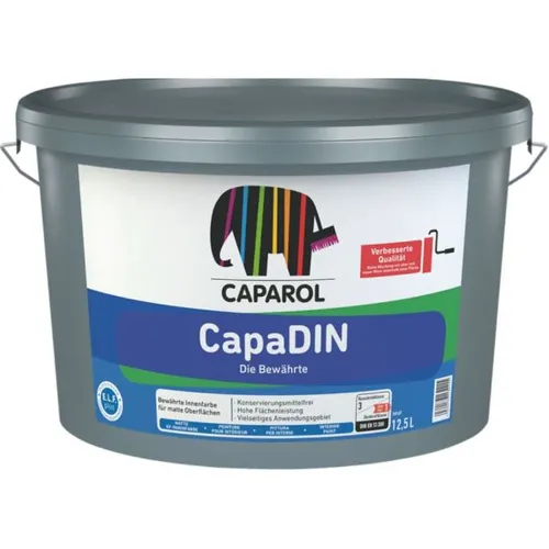 Caparol CapaDin KF Wandfarbe, 12,5 Liter, weiß von Caparol