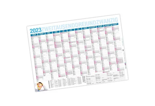 itenga Wandkalender itenga Jahresplaner 2027 Wandkalender DIN A0 (118,9 x 84,1 cm) 250g/m²