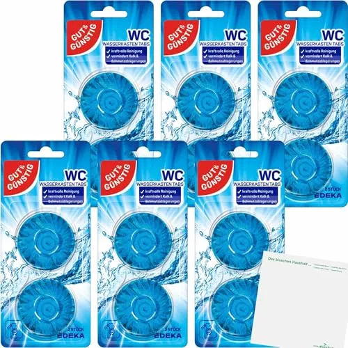 usy Gut&Günstig WC Wasserkastentabs 6er Pack (6X 2 Stück Packung) Block