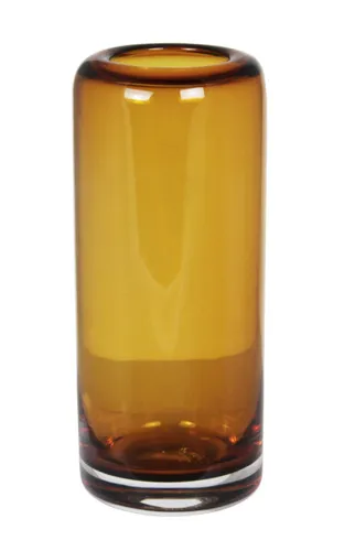 Kaheku Vase Opino in Amber, Ø 18 cm in orange von Kaheku