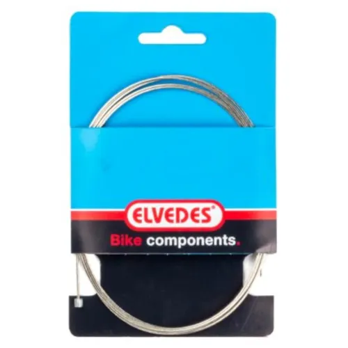 Elvedes Fahrrad Schaltzug Innen Umwerferkabel 2250Mm 1X19 Niro N-Nippel Silber