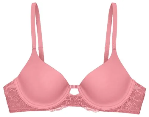 Triumph Damen Amourette Charm T WHP01 Bra, Peach Blossom, 75D - Funktionsunterwäsche mit nahtloser Verarbeitung für optimalen Tragekomfort und feminine Eleganz in zartem Peach Blossom.