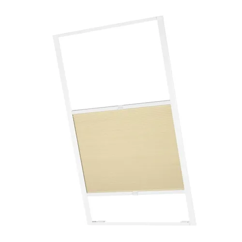 ventanara Dachfensterplissee Dachfenster passend für Velux Fenster Beige Verdunkelung F04