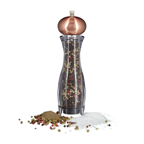 Pfeffermühle manuell Salzmühle Mahlwerk Keramik Kupfer Finish Gewürzmühle Chili