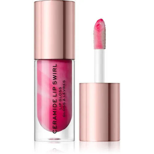 Makeup Revolution Ceramide Swirl Hydratisierendes Lipgloss Farbton Sweet Soft Pink 4,5 ml