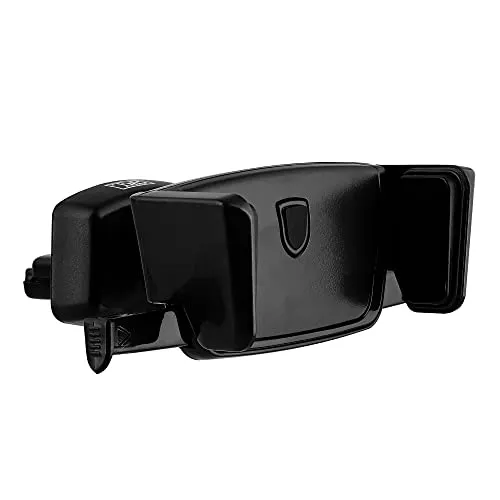 TNB Telefonhalterung, Kiefer, Lüftungsgitter, um 360 Grad drehbar, Hoch- und Querformat, Universal-Halterung, automatischer Verschluss, optimale Qualität, kompakt, robust – Schwarz