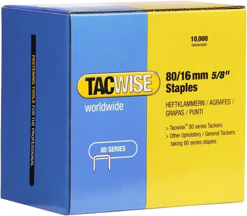 TACWISE Heftklammern 80/16 mm verzinkt 10.000 Stück