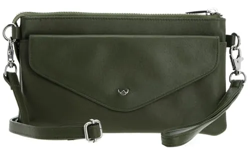 Golden Head Valencia Minibag Fango - Damen-Clutch mit vielseitigen Tragemöglichkeiten: elegant als Handgelenk-Tasche oder lässig über die Schulter. Perfekt für jedes Outfit und Maße: 21 x 12 x 3 cm.