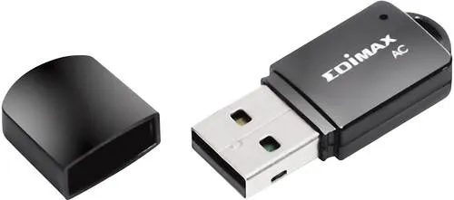 EDIMAX EW-7811UTC WLAN Stick USB-A - Superschnelle Internetverbindung - WLAN-Zubehör mit bis zu 433 MBit/s auf der 5 GHz-Frequenz für ultraschnelles Streaming und Gaming. Rüsten Sie Ihr Gerät auf den neuesten WLAN-Standard 802.11ac auf!