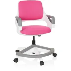 hjh OFFICE Kid Flex Kinder- und Jugendstuhl - Mitwachsender Drehstuhl für Kinder mit verstellbarer Rückenlehne und Fußablage. Ideal für ergonomisches Sitzen und wachsende Ansprüche.