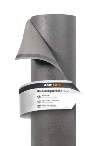 AMF Life Dachunterspannbahn, anthrazit, selbstklebend, 1,5m x 50m