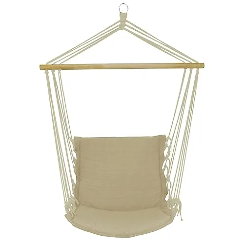 Beiger Hängesessel - Brasilianischer Schaukelstuhl 60x120x130 cm