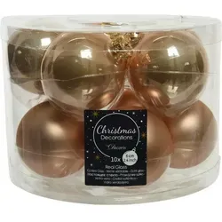 Weihnachtskugeln Zum Hängen Im Glas 6 Cm. 10er-set in beige von Kaemingk