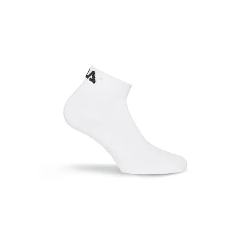 FILA Unisex Quarter Socken, Weiß, 39-42 EU