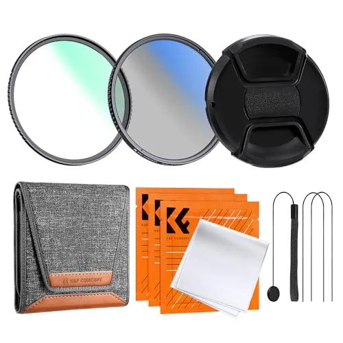 K&F Concept 49mm UV & CPL Filter Set mit Deckel und Tasche von K&F Concept