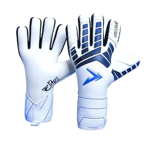 Precision Elite 3.0 Giga Torwarthandschuhe, 4mm Giga Latex Grip, Super Lite Negativer Schnitt, Allwetter, Trägerlos oder Strapped Fit, 7