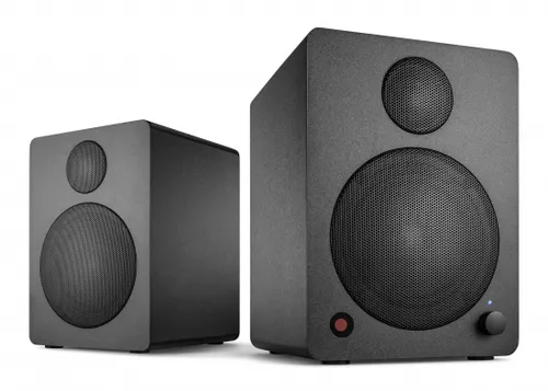 Wavemaster CUBE NEO Mini 2.0 schwarz - Kompaktes 2.0 Lautsprechersystem mit 50 Watt RMS, Bluetooth-Streaming und IR-Fernbedienung. Ideal für PC, bietet beeindruckenden Klang und vielseitige Anschlussmöglichkeiten.
