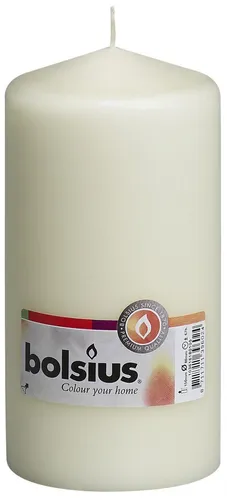 Bolsius Stumpenkerze - 150 x 80 mm, elfenbein, ideal für Innen- und Außenbereich, langlebig und stilvoll
