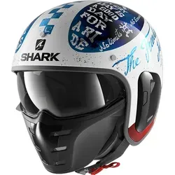 Shark S-Drak 2 Helm Tripp in Gloss Weiß Blau Rot