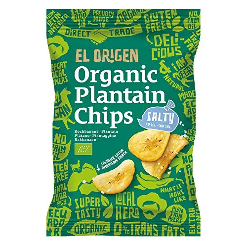 Produktbild el origen food Kochbananen-Chips, gesalzen (80 g) - Bio