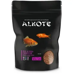 AL-KO-TE 3-Jahreszeitenfutter - Schwimmende Pellets für kleine Kois, 2mm, leicht verdaulich und farbintensivierend, ideal für Frühjahr bis Herbst