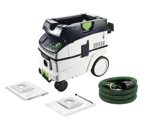 Festool Absaugmobil CTL 26 EI AC CLEANTEC - Nass- / Trockensauger mit automatischer Hauptfilterabreinigung für konstant hohe Saugleistung. Individuell aufrüstbar mit Steckdose oder Bluetooth® Modul.