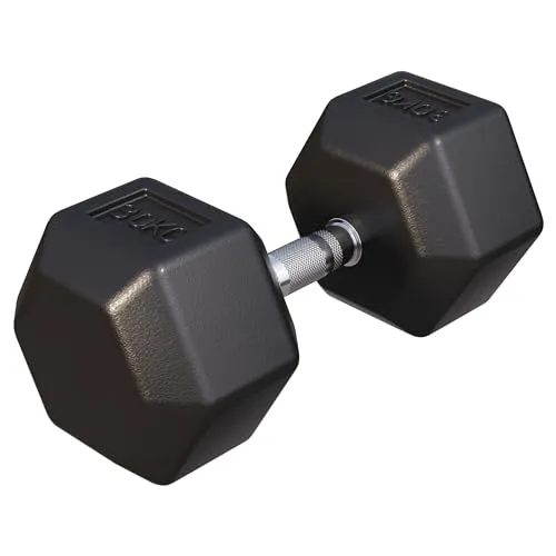 GORILLA SPORTS® Hexagon Kurzhantel 30kg – Gusseisen mit Gummibeschichtung, Rutschsicher, Schwarz - Die 30kg Hexagon Kurzhantel von GORILLA SPORTS bietet dank der gummierten Oberfläche und dem geriffelten Griff sicheren Halt. Ideal für effektives Ganzkörpertraining, überall einsetzbar und mit professioneller Studio-Qualität.